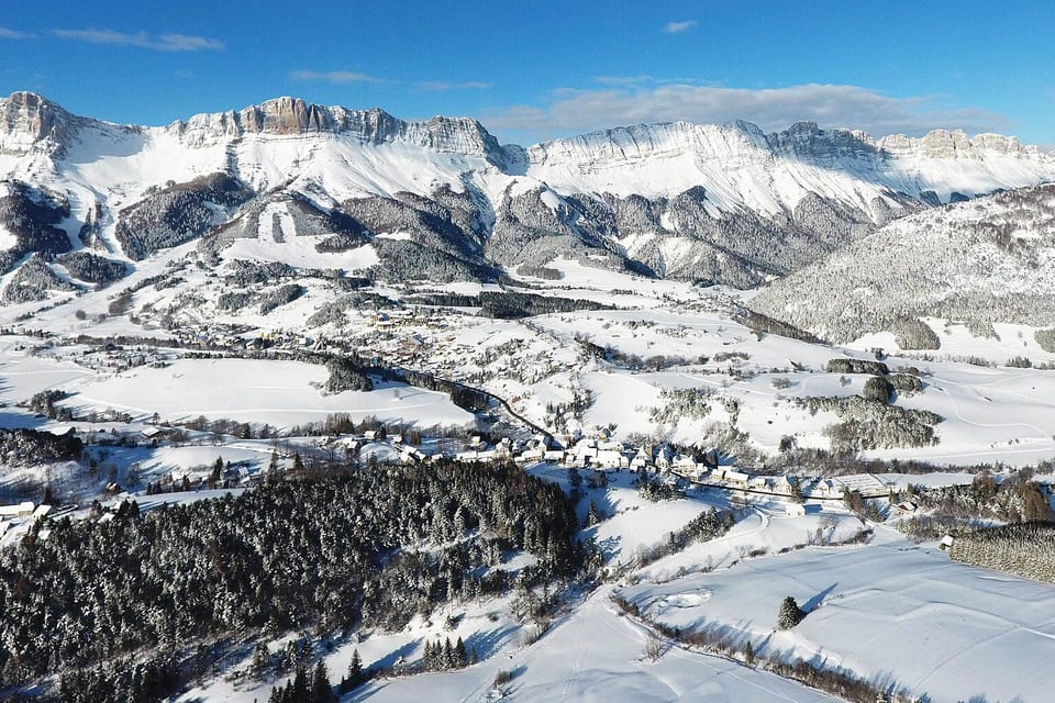 Gresse-en-Vercors — vue de la station